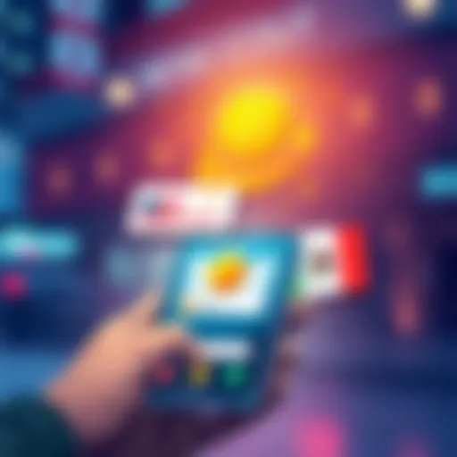 Illustration showing a smartphone sending Bitcoin Cash via SMS to a US phone number and a Mexican phone number.