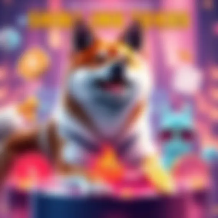A graphic showing strategies to elevate Shiba Inu to $0.1, featuring token burning, platform enhancements, and celebrity promotions.
