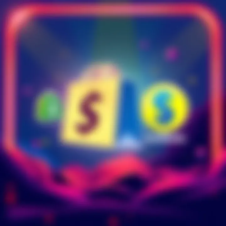 Illustration showing Shopify logo with USDC icon and Coinbase and Stripe logos, symbolizing partnership for payment integration