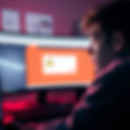 A person looks worried while trying to access their locked Sia account on a computer screen, showing a warning message.