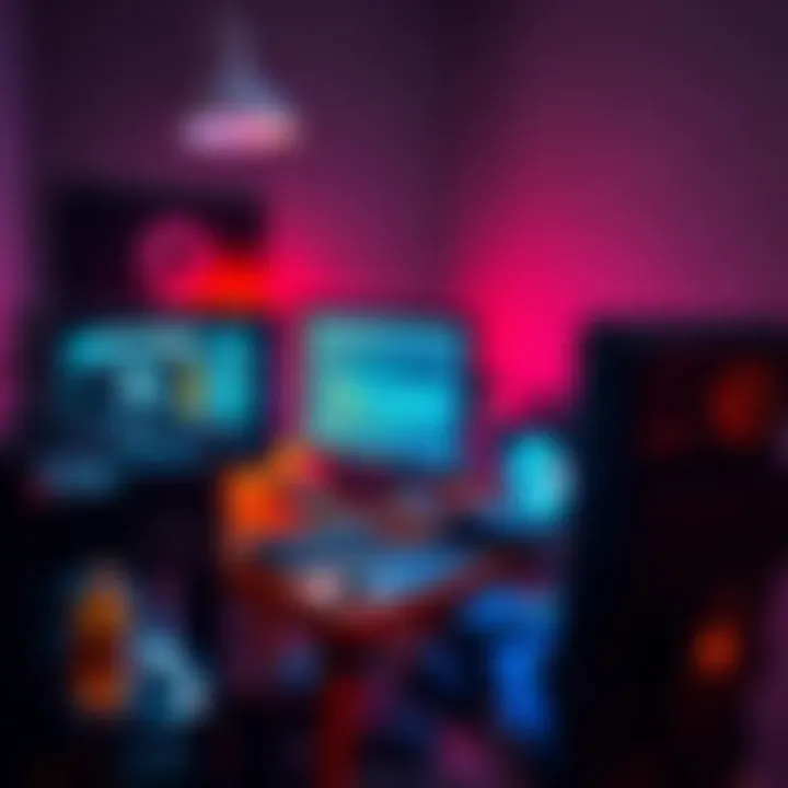 A person configuring a silent crypto mining rig at a desk with a computer and mining hardware.