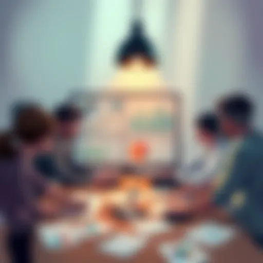 Project Overview An illustration showing a team brainstorming ideas for The Silent Fracture project, with charts and notes around them.