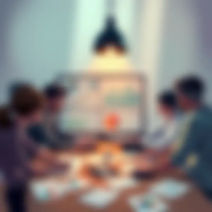 Project Overview An illustration showing a team brainstorming ideas for The Silent Fracture project, with charts and notes around them.