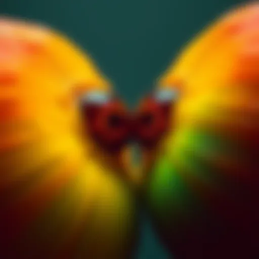 A close-up view of two objects that look alike but are clearly different in color and texture.