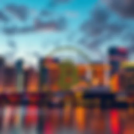 A view of Singapore's skyline with a digital token symbol overlay, representing new regulations on foreign digital token services.