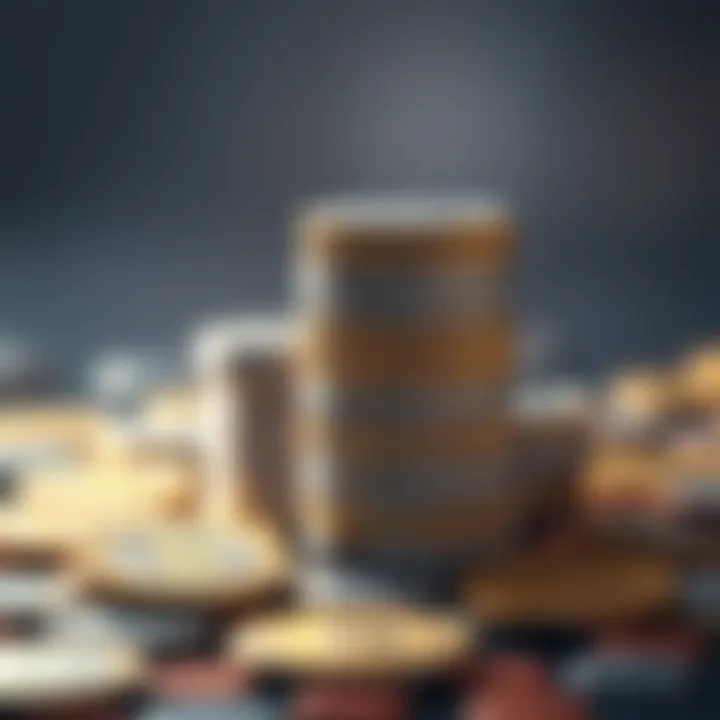 A stack of Solana coins representing wise investment choices in cryptocurrency