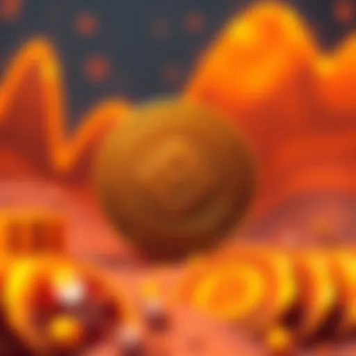 Solana logo with Binance Coin logo in the background, highlighting Solana's rise to 4th largest cryptocurrency.