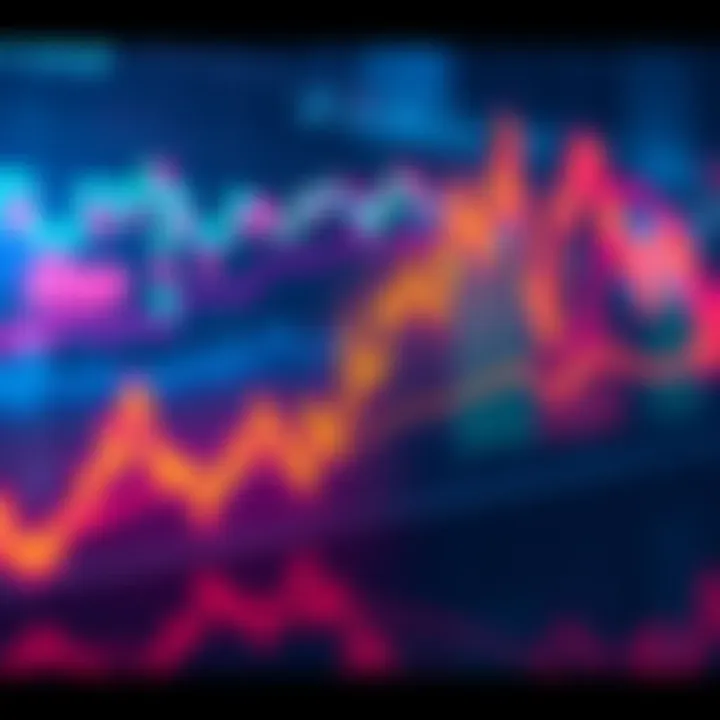 Graph showing Solana's trading volume surpassing XRP with bright colors, indicating a market shift