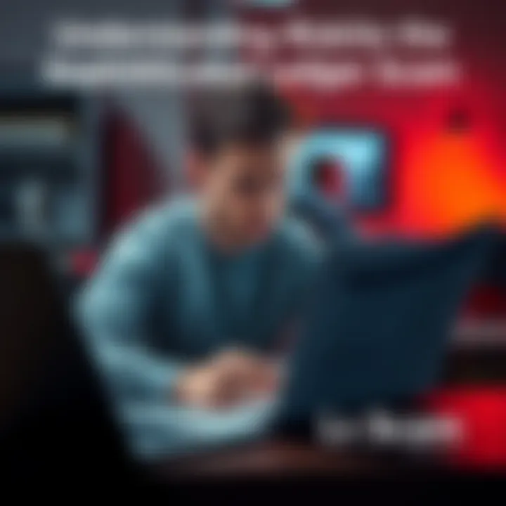 Understanding the Sophisticated Ledger Scam A worried person looking at financial documents with a laptop open, symbolizing concerns over scams.