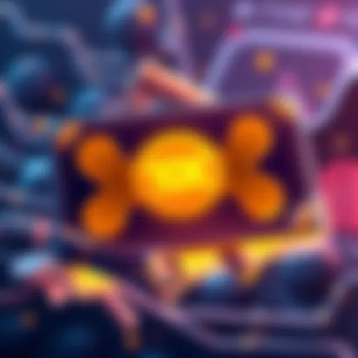 Graphic illustration showing a digital wallet with 10K Bone symbol, highlighting potential rewards from staking on K9 Finance.