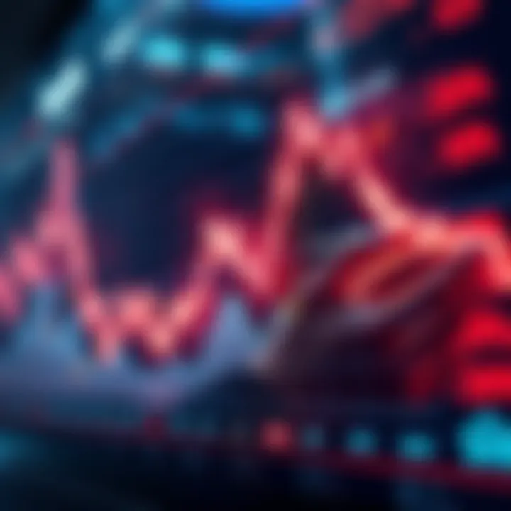 A graph showing a sharp decline in stock prices over two days, highlighting a 20% drop.