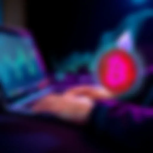 A person using a decentralized exchange on a laptop, showcasing the process of swapping Ethereum for Tether and Bitcoin securely.