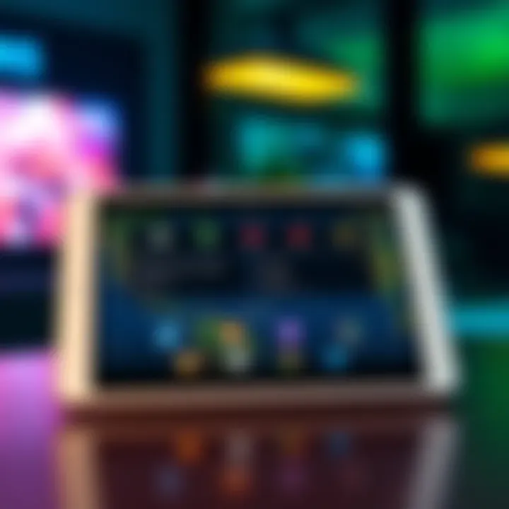 An Android tablet displaying the new Atlas Apps feature, highlighting the difference from phones.