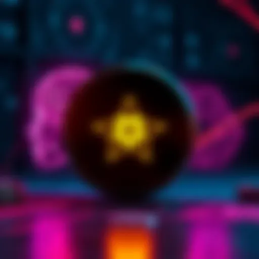A digital representation of Cardano's logo facing AI and quantum computing symbols, illustrating the debate on crypto's future.
