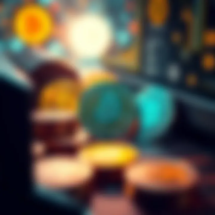 A close-up of digital tokens being printed, symbolizing Tether's recent increase in token production, with a backdrop of cryptocurrency symbols.