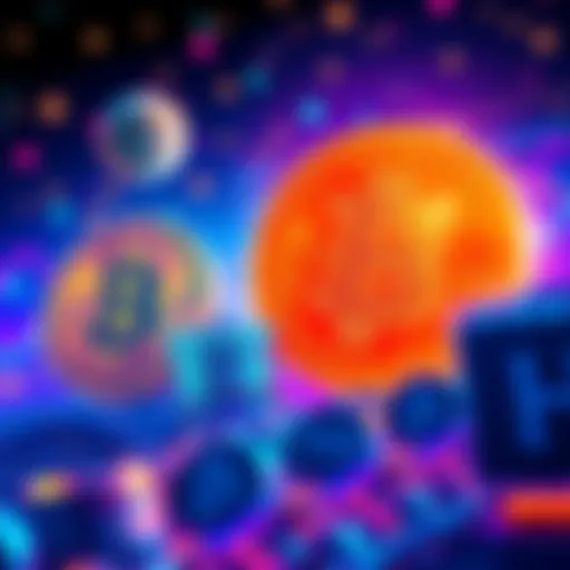 Different trading platforms for memecoins on Solana, showcasing Jupiter and alternatives to Phantom, with vibrant graphics representing cryptocurrency.
