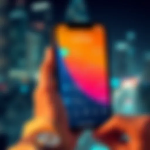 A smartphone displaying a crypto tracking app showing Yxlm transactions with charts and graphs for tax reporting