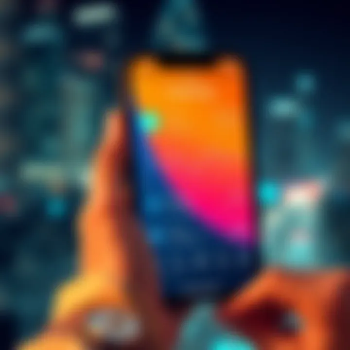 A smartphone displaying a crypto tracking app showing Yxlm transactions with charts and graphs for tax reporting