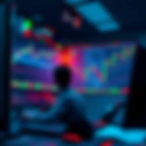 A trader studying market charts to spot potential Kaspa dumps