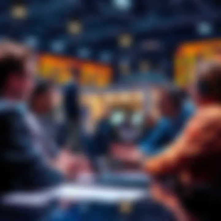 Traders sharing ideas and strategies in a forum setting