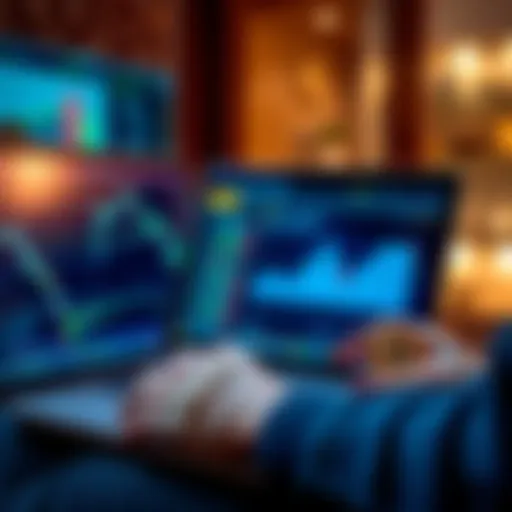 A person using a laptop to transfer cryptocurrency from an exchange to a cold wallet, ensuring a secure withdrawal.