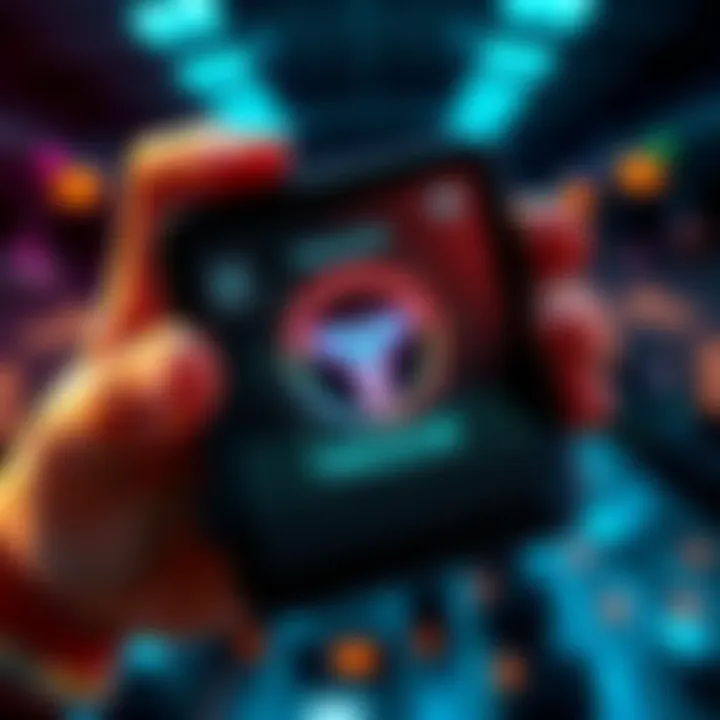 Trezor 7 Cryptocurrency Wallet A Trezor 7 cryptocurrency wallet displaying its security features with a user holding it securely