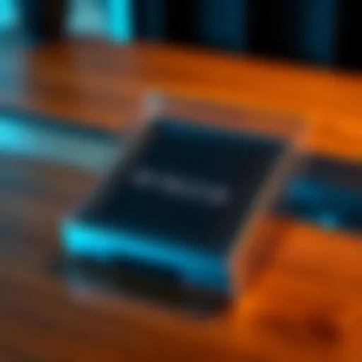 A Trezor hardware wallet in its original sealed packaging, placed on a wooden table, symbolizing security and authenticity in purchases