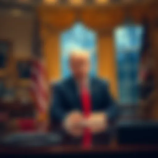 President Trump signing a pardon for Changpeng Zhao, founder of Binance, in the Oval Office