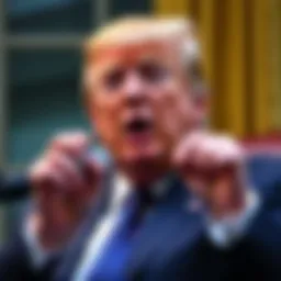 Former President Trump sharing his thoughts on cryptocurrency in a televised clip