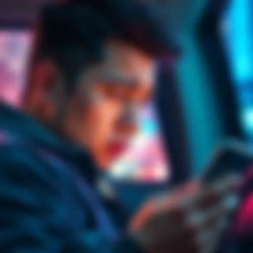 A person looking worried while checking their phone for unauthorized charges from Uber