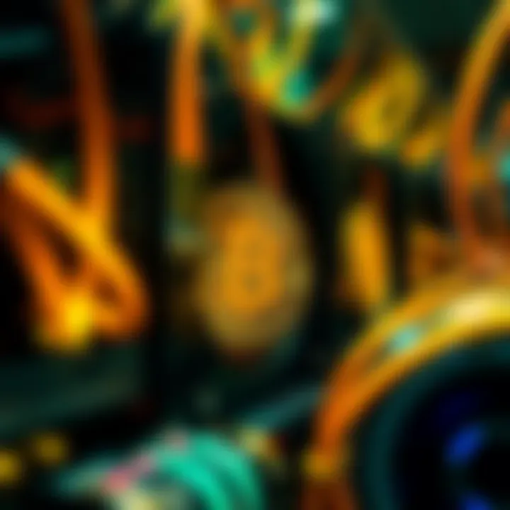 A close-up of S19 Bitcoin miners with adjustments for underclocking, highlighting energy efficiency improvement features.