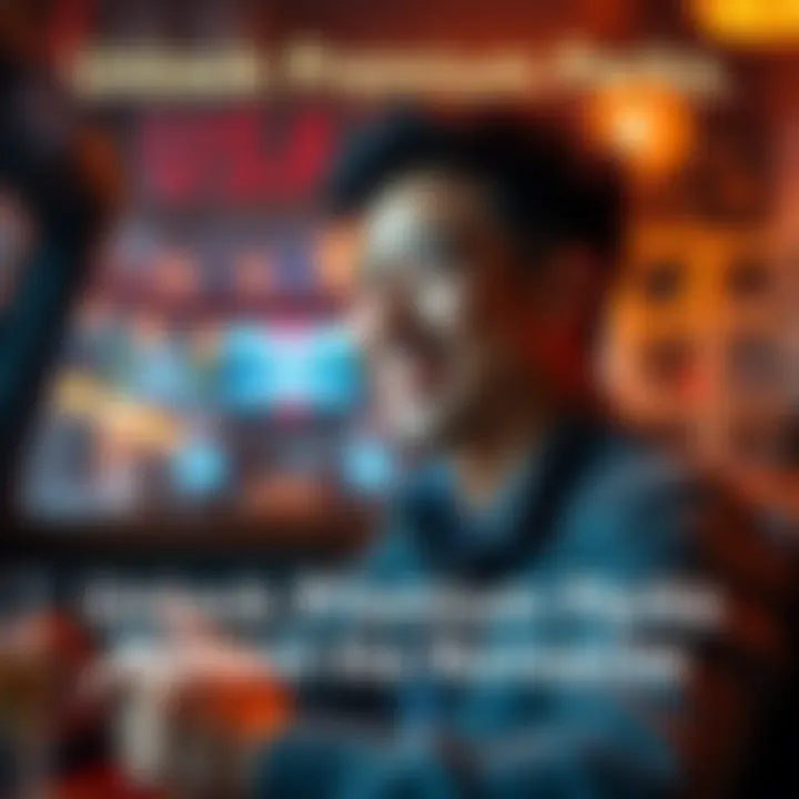 Unlock Premium Perks A person enjoying premium services with a smile, showcasing ease in accessing benefits