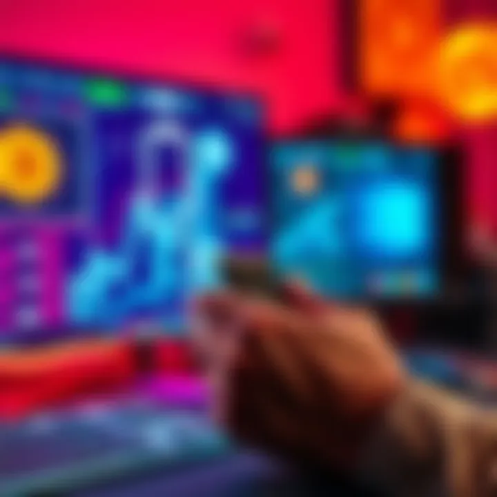 Updating Ledger Nano S A person updating their Ledger Nano S device, ensuring the security of Bitcoin, with a computer and Bitcoin graphics in the background.