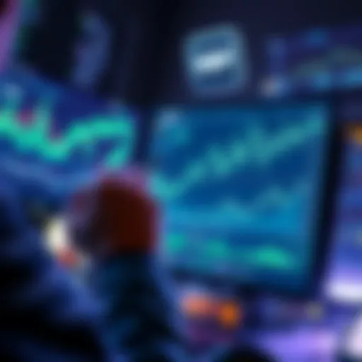 A person analyzing cryptocurrency transaction fees on a computer screen, showing graphs and numbers related to USDT TRX transfers