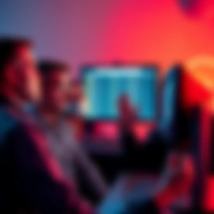 A group of people looking confused at a computer screen showing unclear coin balances after an update