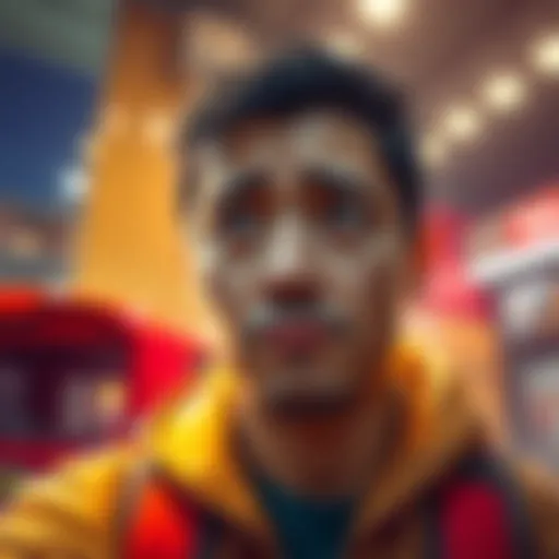 A person urgently requesting TRX for gas with a worried expression on their face, showing a sense of urgency and community support.