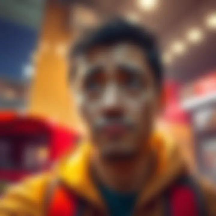 A person urgently requesting TRX for gas with a worried expression on their face, showing a sense of urgency and community support.