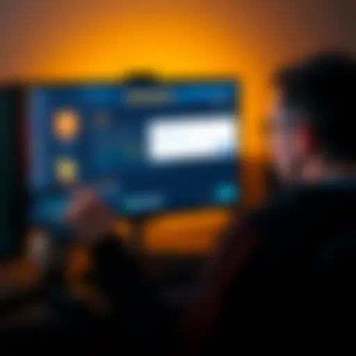 A person looks frustrated at a computer screen showing Binance and Ledger Live while trying to cash out USDT. The screen displays an error regarding gas fees for TRX.