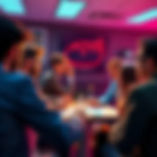 Group of people discussing plans for a new management board in Loopring to improve the project