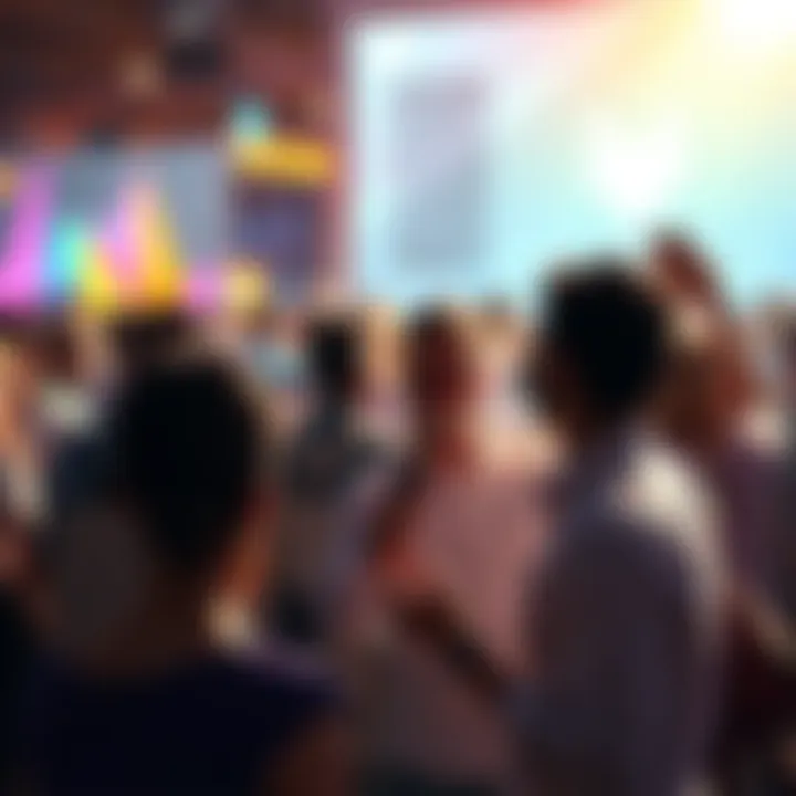 People engaging in a lively discussion about Vechain's blockchain technology and updates.