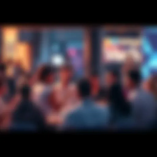 People engaging in a lively discussion about Vechain developments and trends
