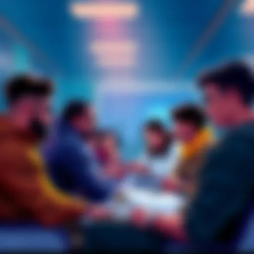 People engaging in a discussion about Vechain and blockchain developments in a community forum