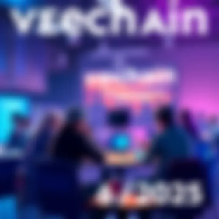 Participants engaging in a discussion about Vechain and blockchain technology in a community forum setting