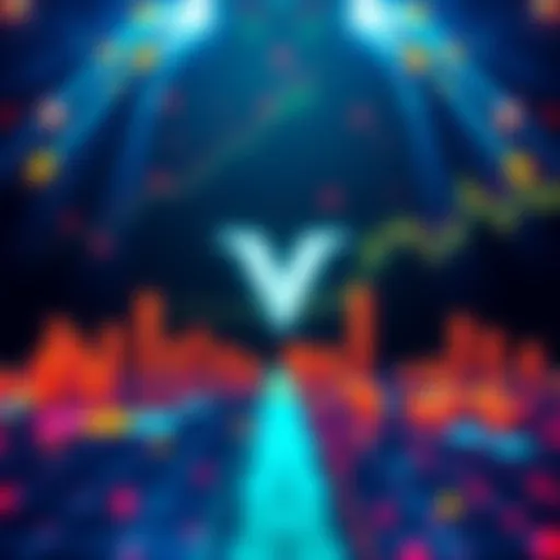 Graphic showing Vechain's position among top cryptocurrencies and their distance from all-time highs