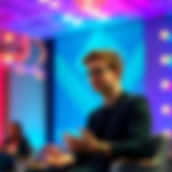 Vitalik Buterin speaking at a conference about Ethereum's influence and governance