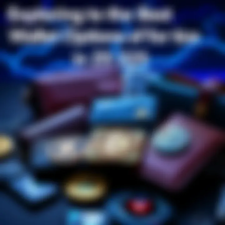 Wallet options for ZEC Collection of different ZEC wallet types including Trezor, paper wallets, and mobile wallets