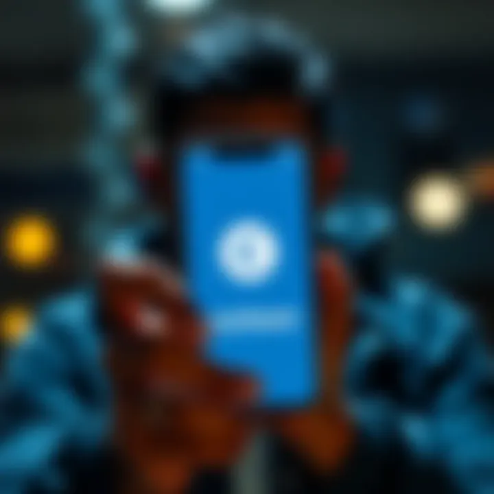 A person frustrated with a smartphone showing Trust Wallet and Coinbase logos, illustrating issues with transferring funds between the two platforms.