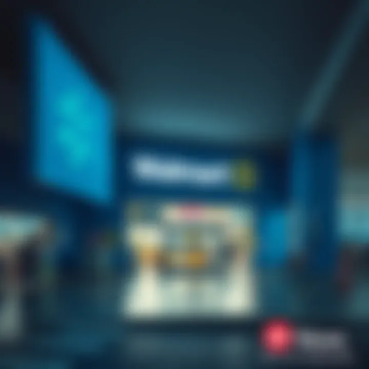A Walmart store showing closed signs, representing a pause in merchant activities