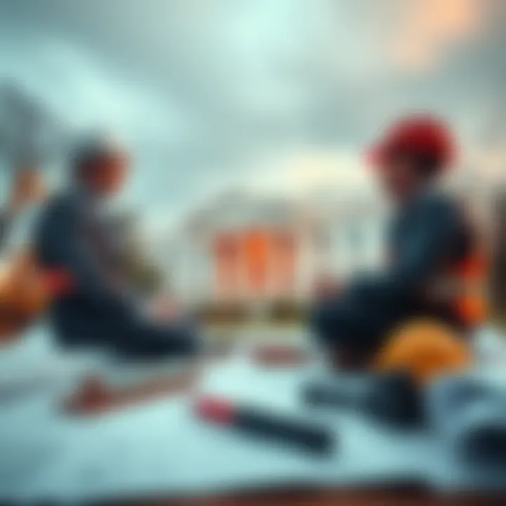 The Winklevoss brothers are shown discussing plans to demolish the White House, with blueprints and construction equipment around them.