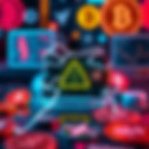 A graphic showing a digital wallet with a warning symbol indicating it has been wiped, with images of cryptocurrency logos around it.